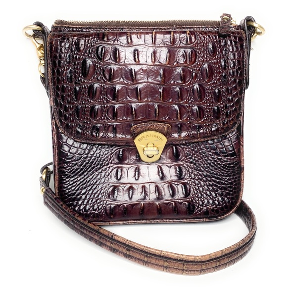 Brahmin Bags Brahmin Leather Shoulder Bag Wallet Underneath Flap
